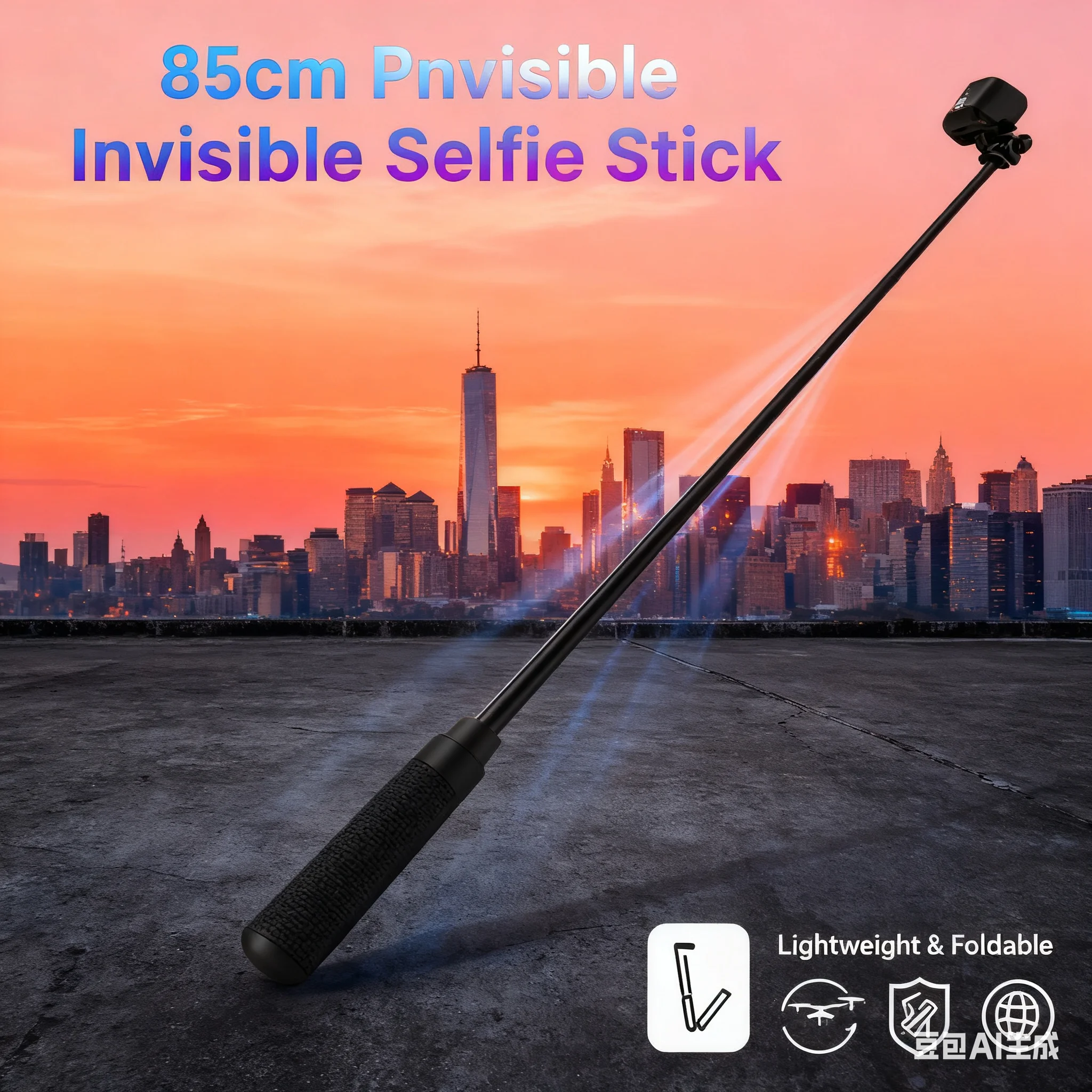 

Невидимая палка для селфи 85 см для Insta360 — стандартная ручка, подходит для GO Ultra/X5/Ace Pro 2/X4/GO 3/X3