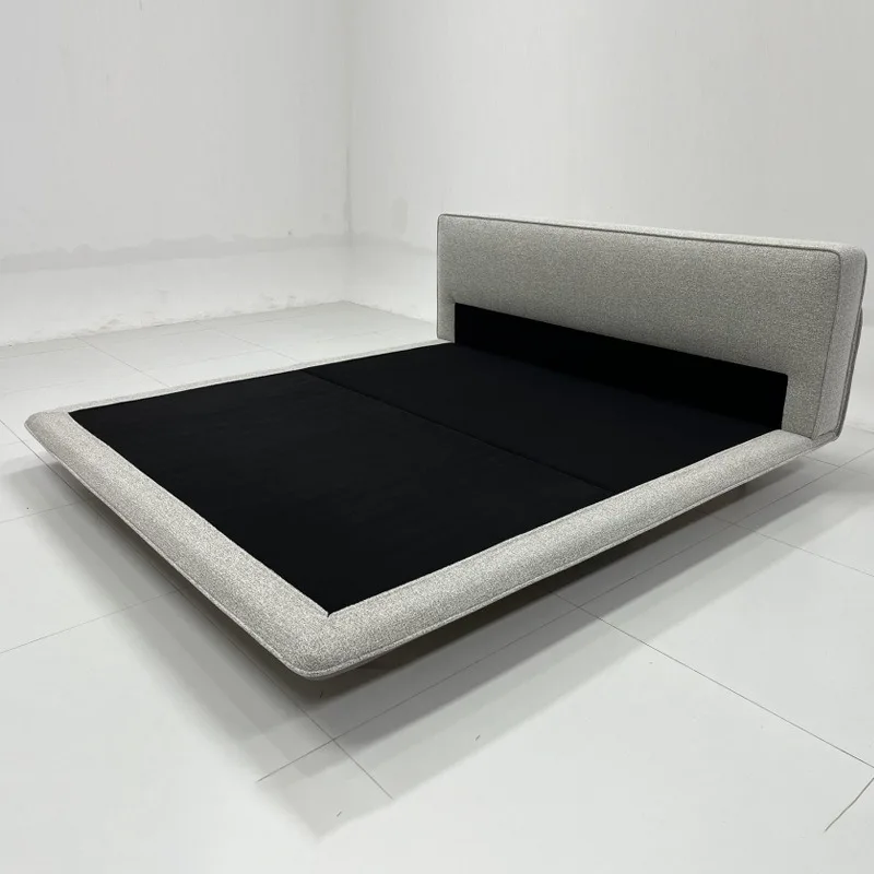 Horizon bed, villa large flat modern minimalist master bedroom suspended bed