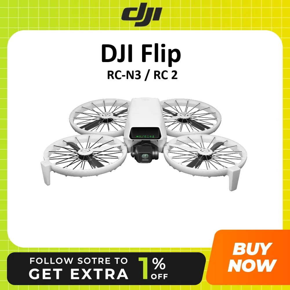 DJI Flip drone 4K/60fps HDR and 10-bit D-Log M 1/1.3-inch CMOS sensor original brand new in stock