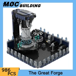 MOC Famous Movie Modular Scene The Great Forge Model Building Blocks DIY Assembly Bricks Collection Display Toys Creative Gifts