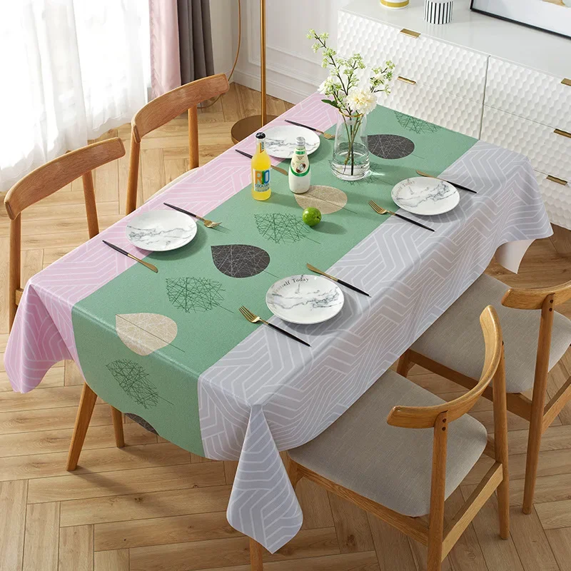 Modern Style Tablecloth Polyester Fiber Rectangular Kitchen Table Cover Home Party Wedding Decor Nappe De Table