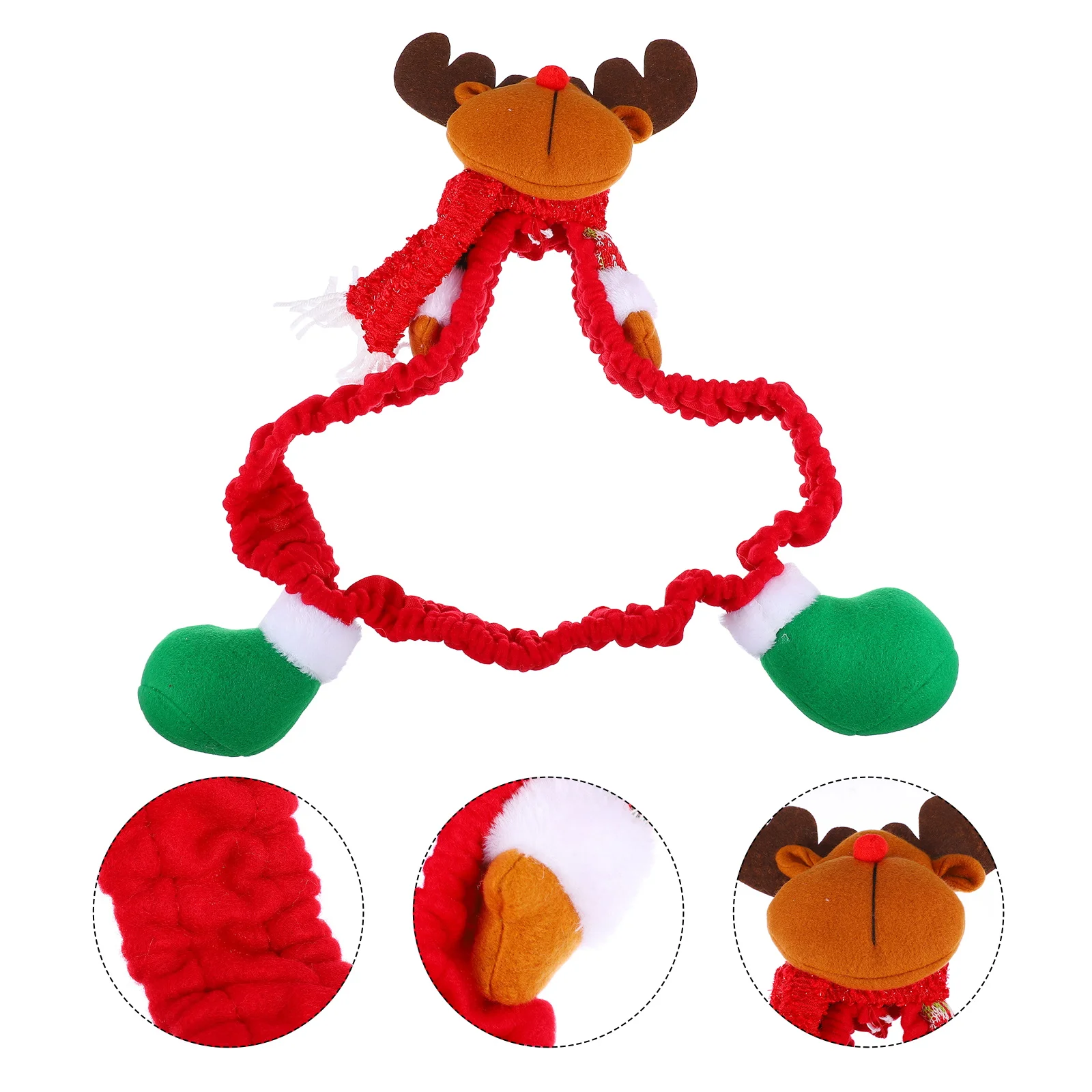 

Elk Protective Cover Christmas Decor Decoration Computer Screen Monitor Decorations Display Cases Cute Office