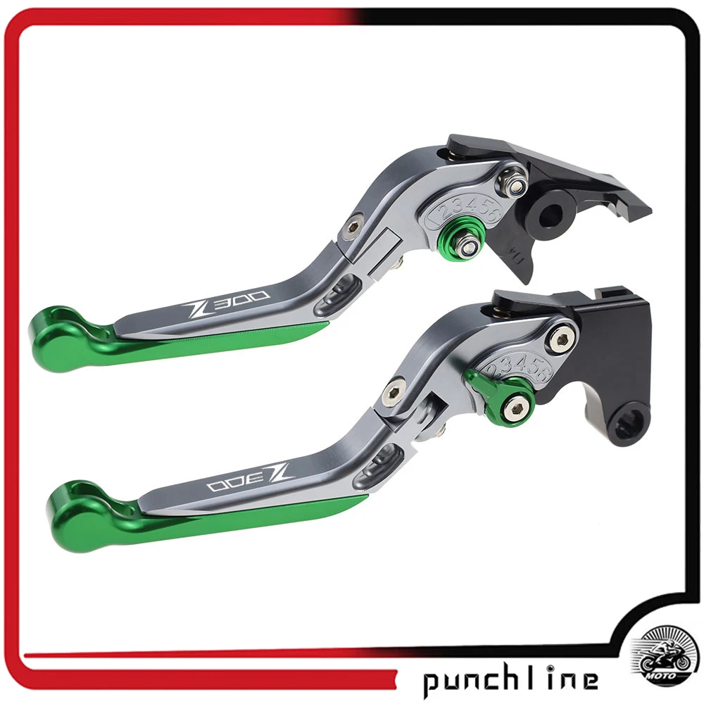 

Fit Z300 2013-2018 Clutch Levers For Z 300 Folding Extendable Brake Handles