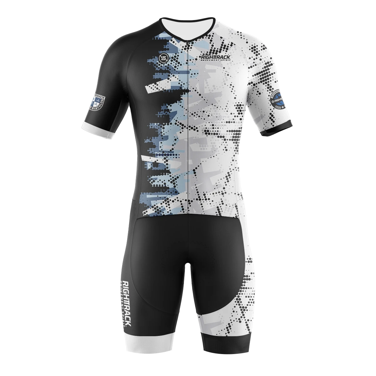 Triathlon Men\'s Professional Team Racing Suit Cycling Skin Suit  Jumpsuit Short Sleeve Jumpsuit Mountain Bike Riding Set