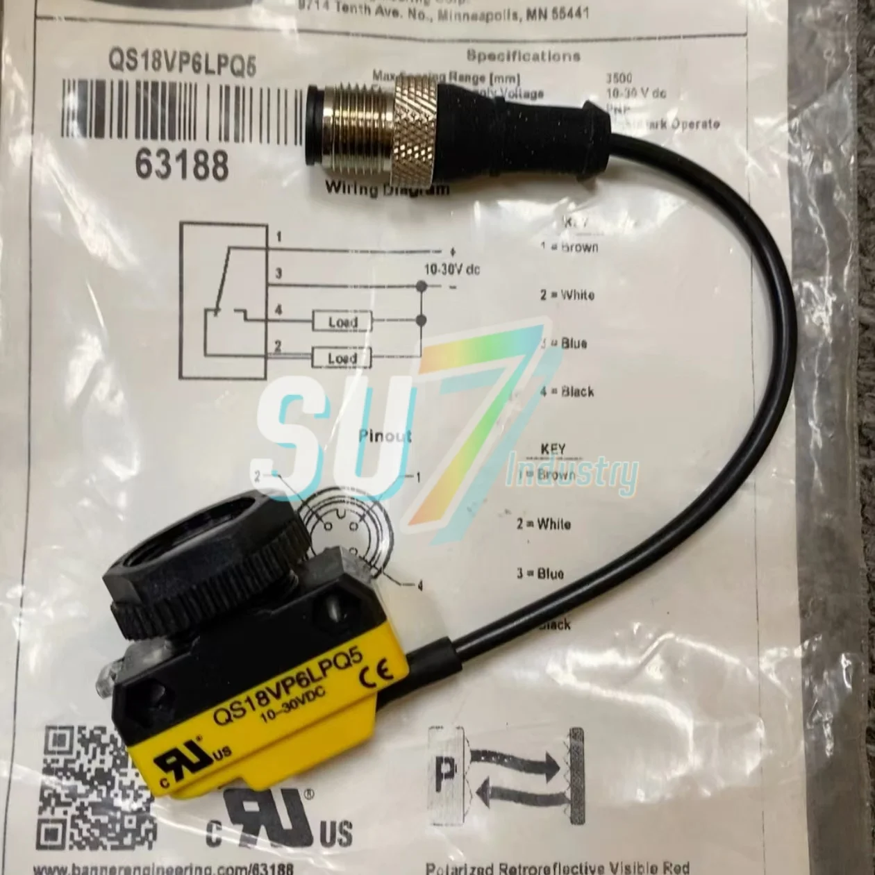 ใหม่ Original QS18VP6LPQ5 QS18VP6LPQ8 QS18VP6LVQ5 QS18VP6RQ8 Photoelectric Sensor