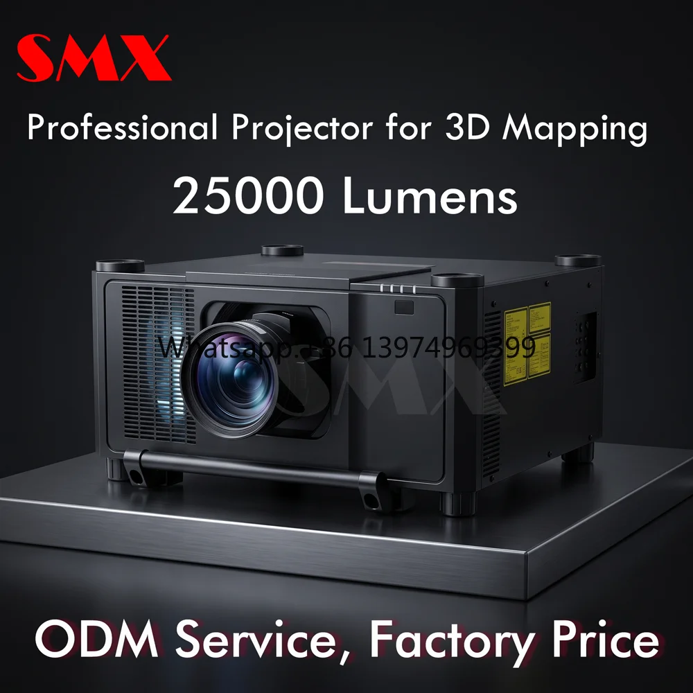 25000 Lumens High Brightness Laser Projector with Interchangeable Lenses for 3D Mapping  ODM Factory