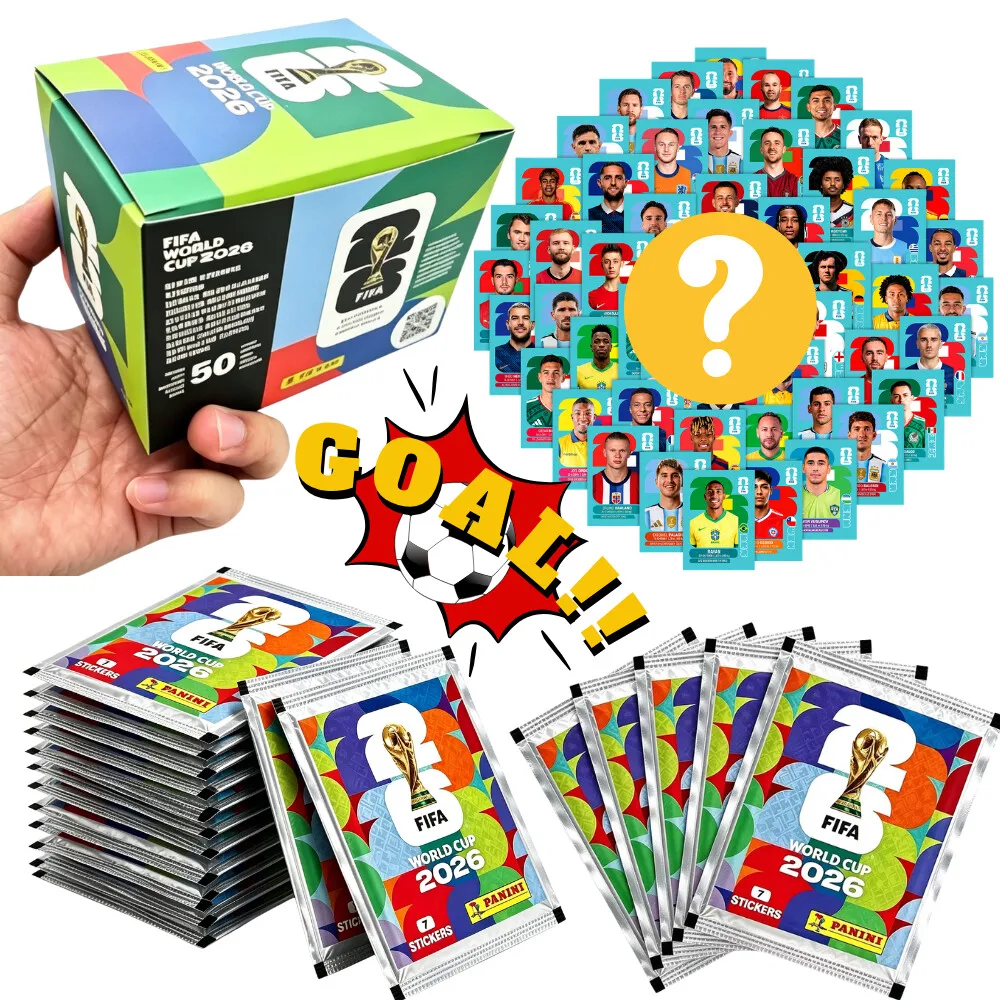 

2026 Genuine Panini Official FIFA World Cup Sticker Pack & Album Set, Limited Edition Soccer Memorabilia Collectible Stickers