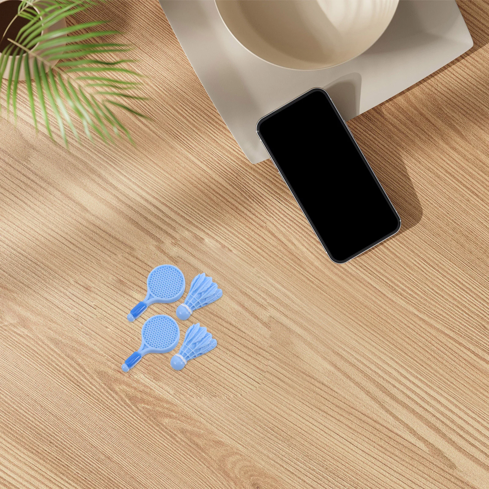 Accessoires de badminton, raquettes miniatures, volants, jeu amusant pour enfants, décoration de bureau et de maison, équipement de sport, 10 ensembles