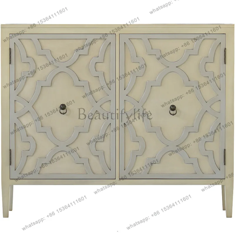 

American country furniture European old storage cabinet retro shoe cabinet furniture