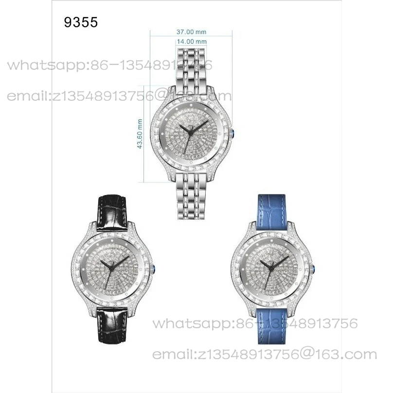 

Fashion light luxury belt diamond women's belt watch premium waterproof