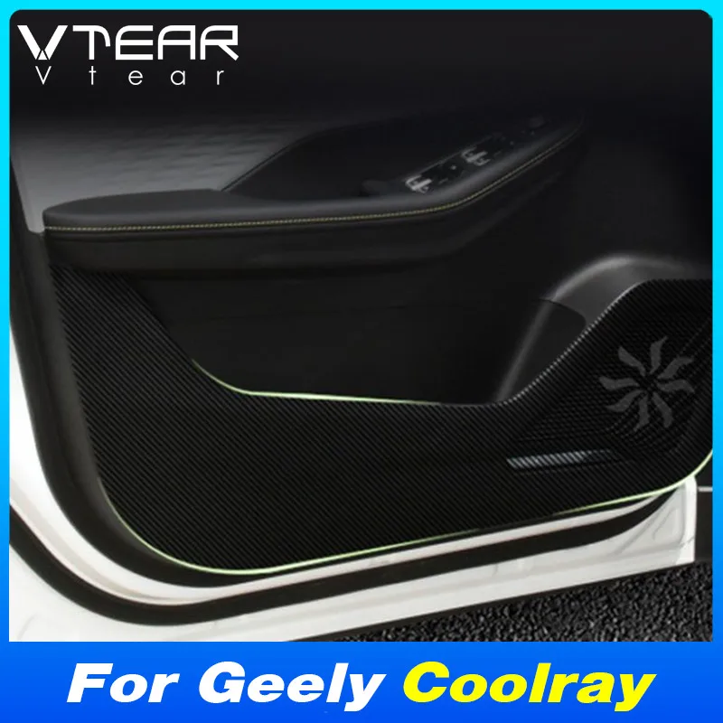 

Vtear Car Door Inner Anti Kick Cover Stickers Decoration Interior Glove Box Pad Accessories Parts For New Geely Coolray 2024