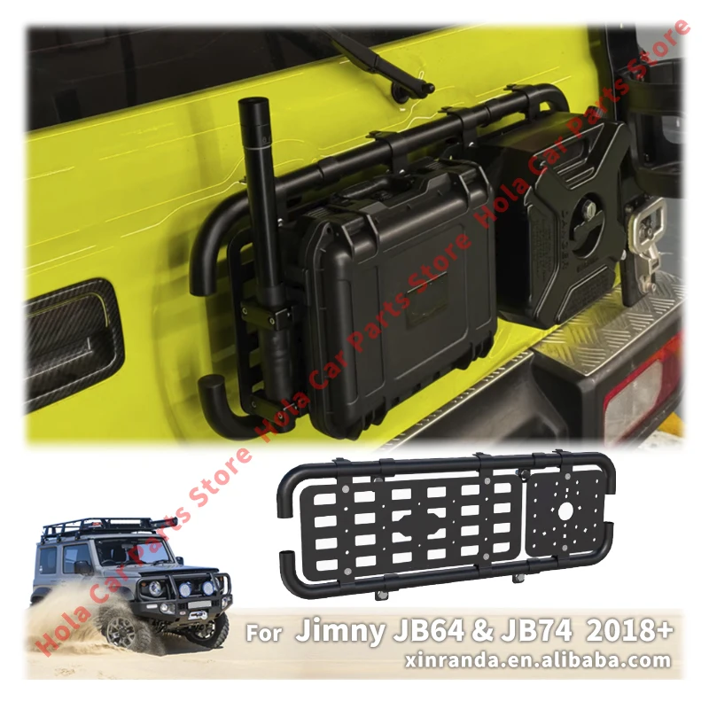 Многофункциональный кронштейн для крепления задней двери для Suzuki Jimny JB64 JB74 JC74 3-дверные 5-дверные внешние аксессуары 2019 2021 2023 2025 Многофункциональный кронштейн для крепления задней двери для Suzuki Jimny JB64 JB74 JC74 3-дверные 5-дверные внешние аксессуары 2019 2021 2023 2025