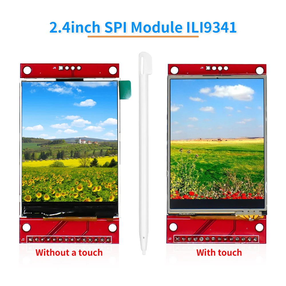 

240x320 2.4" SPI TFT LCD Touch Panel Serial Port Module With PBC ILI9341 3.3V 2.4 Inch SPI Serial White LED Display