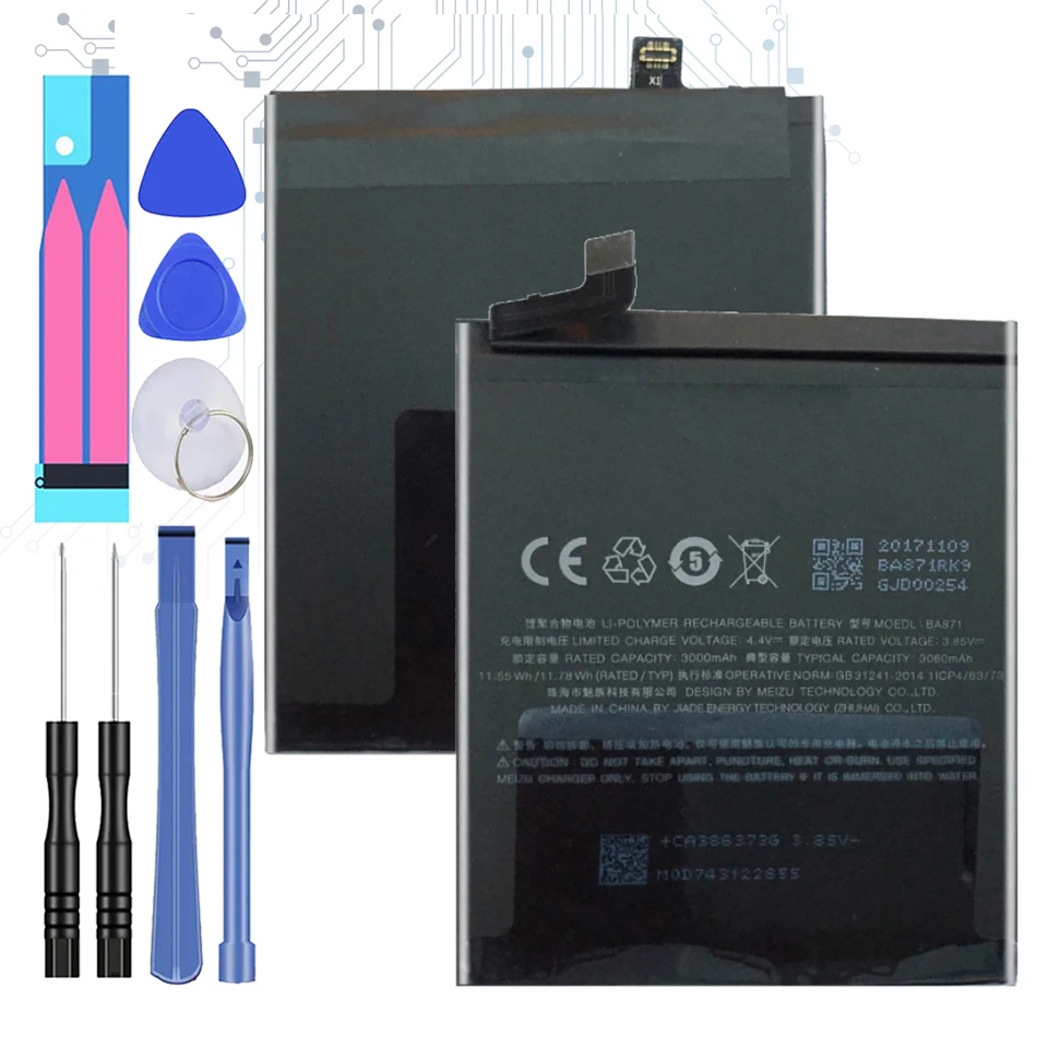 Аккумулятор 3060 мАч BA871 BA 871 для смартфона MEIZU M15 15 Lite 15 Lite M871 с номером отслеживания