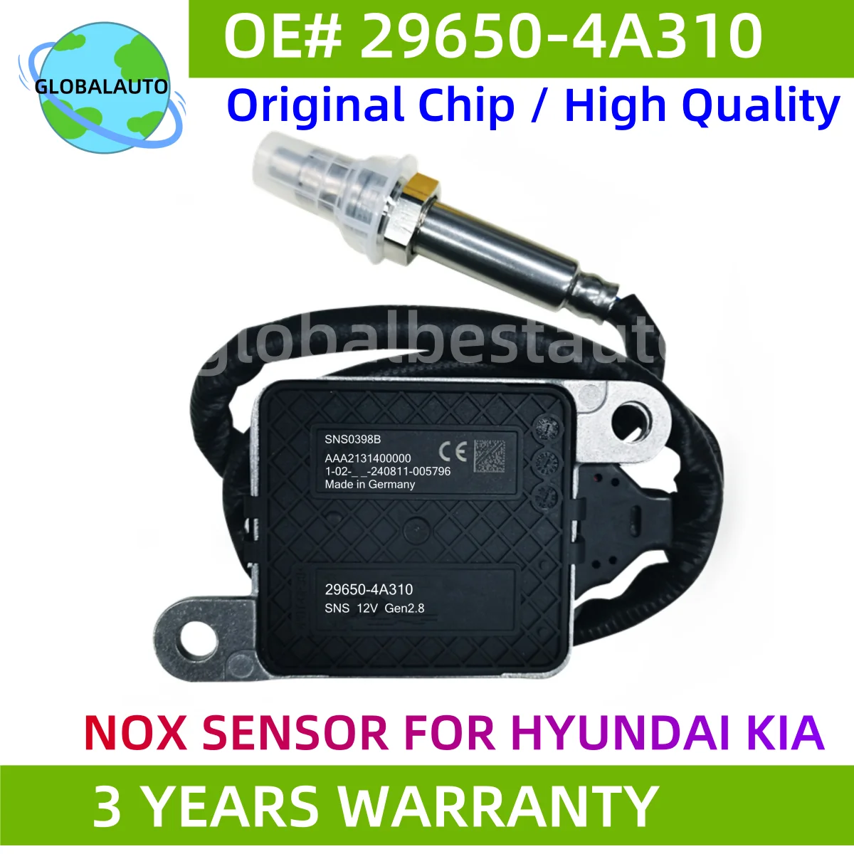 

29650-4A310 296504A310 SNS0398B AAA2131400000 Датчик оксида азота (NOx) для KIA Hyundai