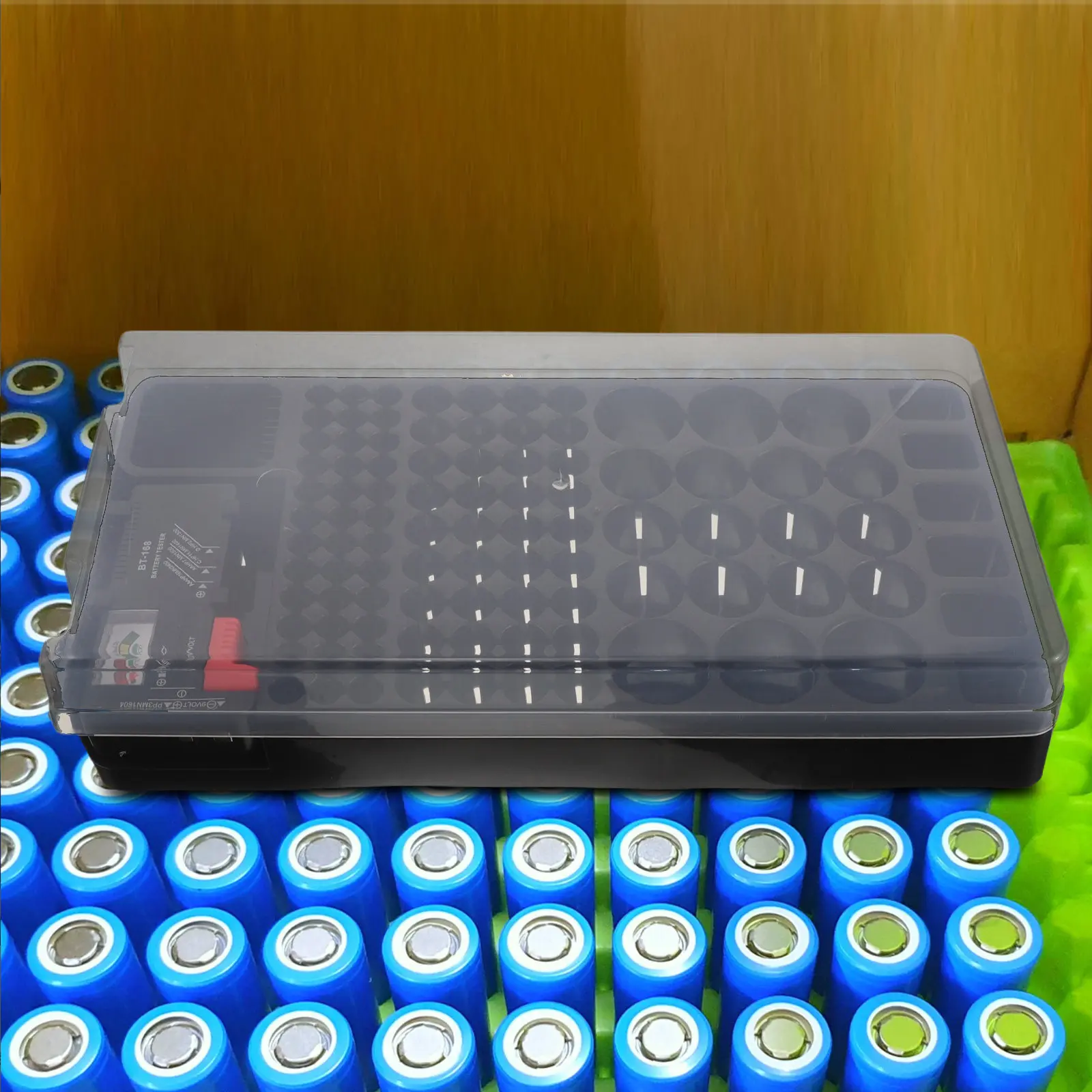 Clear Battery Organizer Storage Case Plastic Tester Box Portable Household Holder for Chargers Accessories Classification
