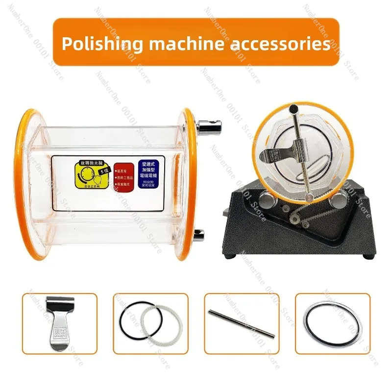 KT-2000 Jewelry Tumbler Polishing Machine, Rotary Roller Finisher for Gold Silver, Industrial Vibratory Finisher for Metal Parts