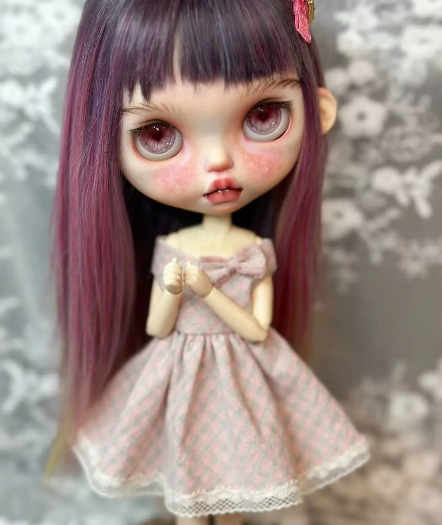 1 قطعة نمط فتاة حلوة 2025 Blythe/Landoudou فستان الشمس قطعة واحدة القوس (يصلح لولو ، yymy24 ، Ob22 ، 24 ، 26 ، زون ، جيني) #3