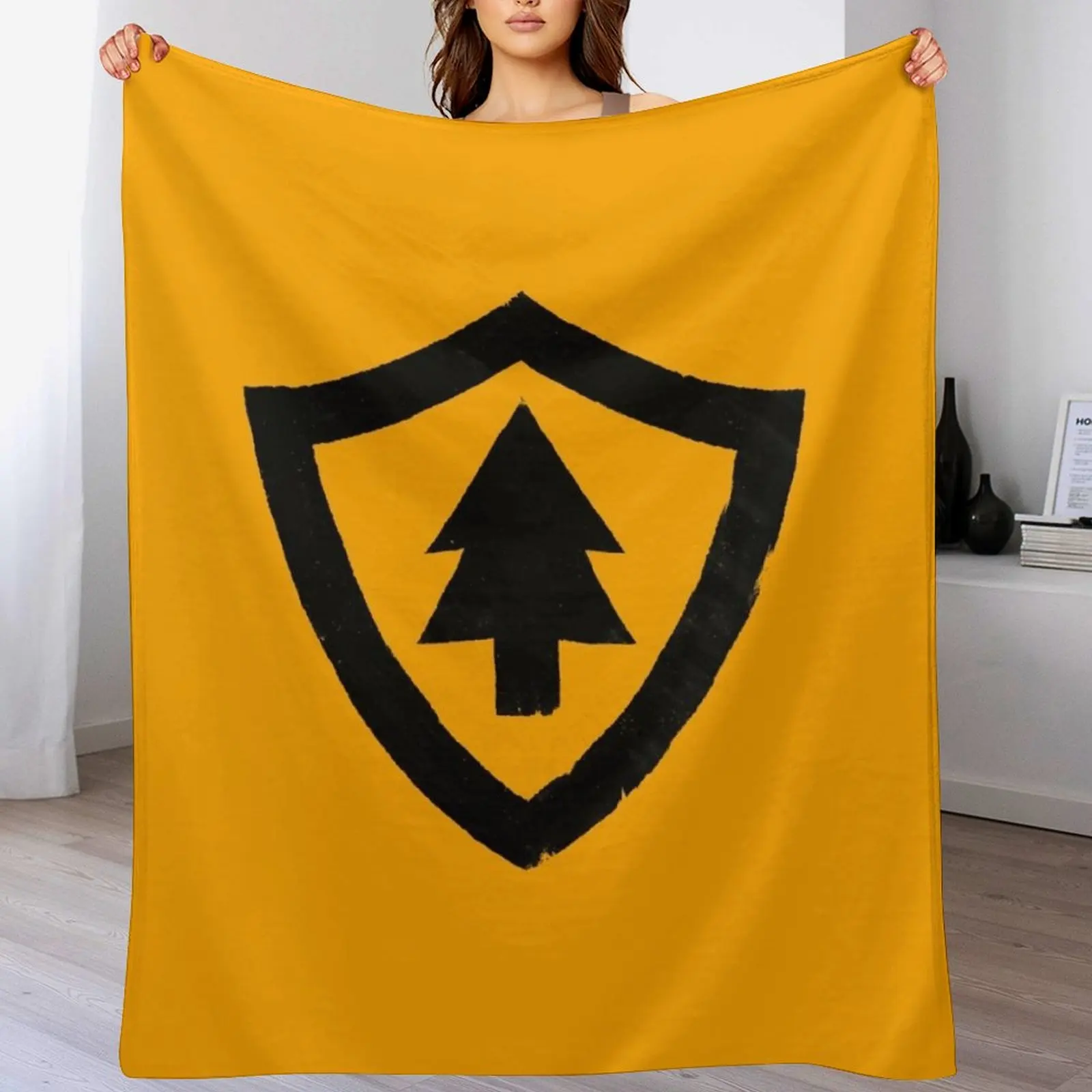 

Firewatch Shield Logo Throw Blanket Cozy Microfiber Throw Blanket for Home Bedroom