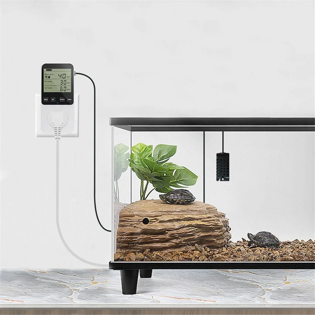 습도 컨트롤러 콘센트 16A 직접 출력 습도계 습도 제어 스위치 습도 센서 20-95% RH US 플러그 HY