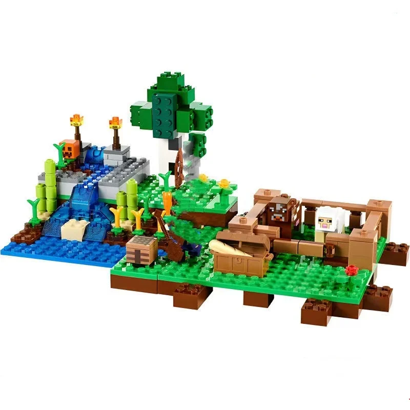 MOC World Mongolia Farm Building Block Toys Kids Building Blocks Educational Toys Birthday Gift Model