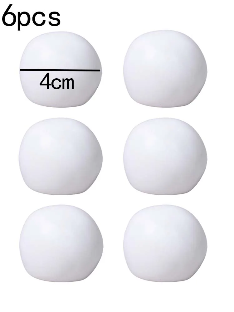 6 Stück Transparente TPR Leere Ballhüllen DIY Quetschspielzeug mit Verschlusskappe, Leere Füllbare Bubble-Ball-Materialien