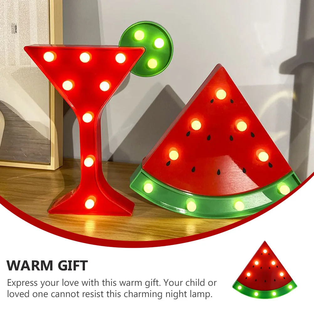 

Watermelon LED Lamp Night Light USB Plastic Creative Kids Toy Home s Warm Protect Eyes Furniture Artistic