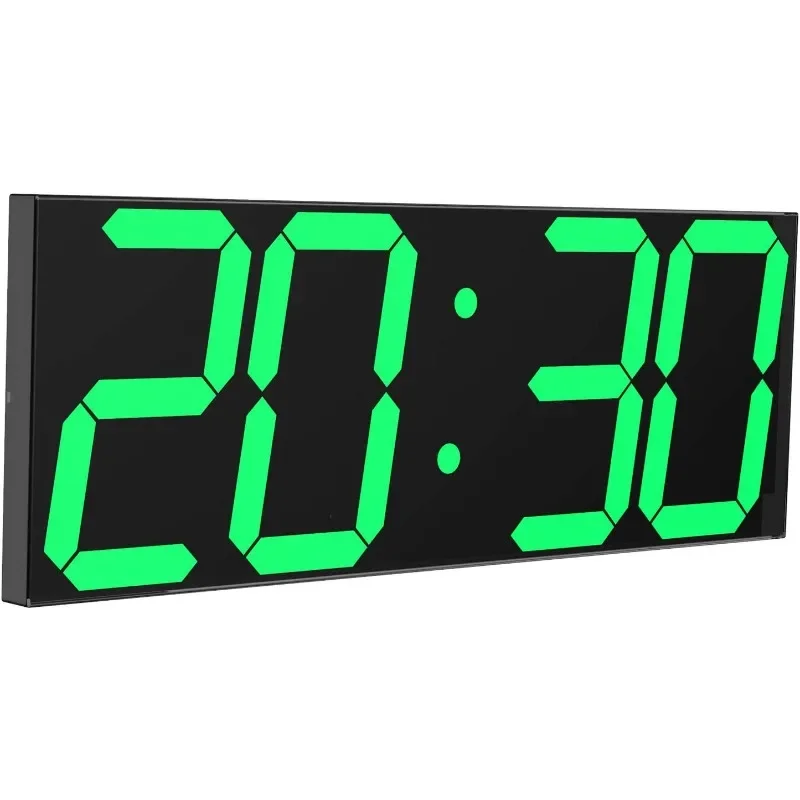 Digital LED Wall Clock, Oversize Wall Clock with 6” Numbers, Remote Control Count up/Countdown Timer Clock, Auto Dimmer