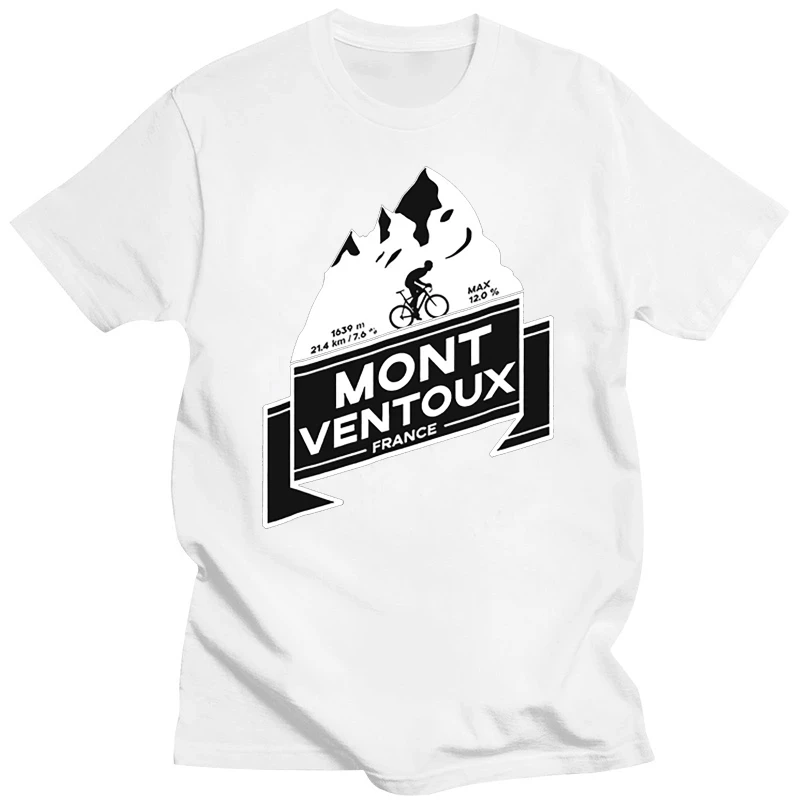 brand tee-shirt tops Mont Ventoux France Black Sweatshirts New MAN T-SHIRT unisex summer cotton t shirts Fashion Streetwear