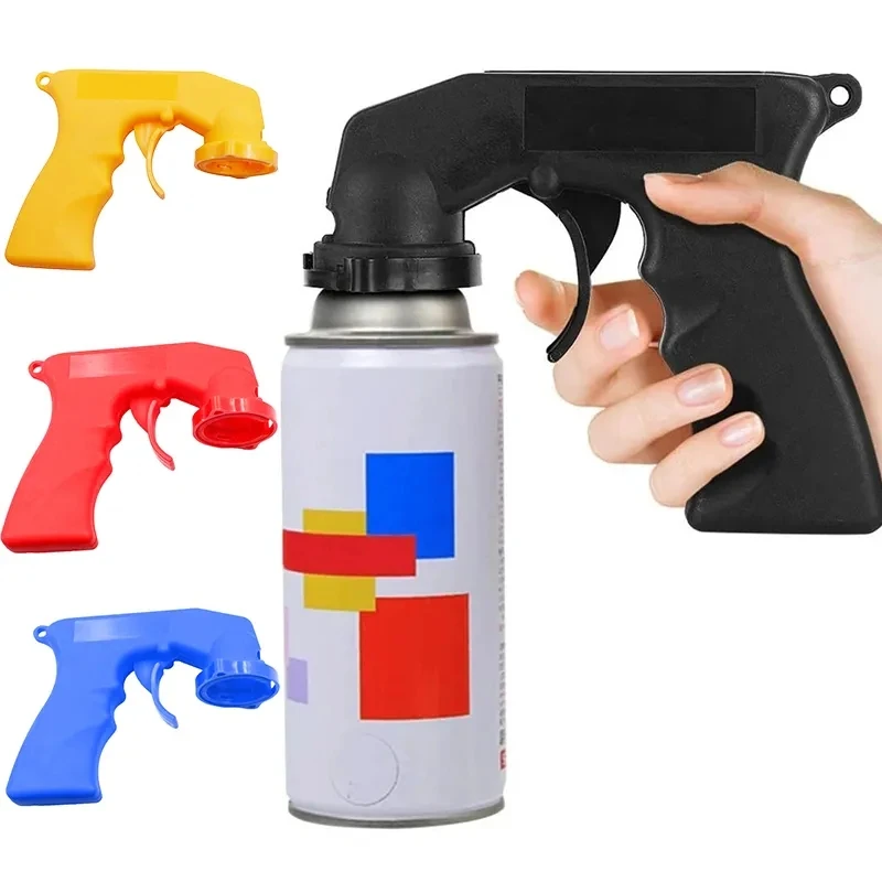 Car Spray Paint Gun Professional Paint Can Adapter Handle Tool with Full Grip Trigger for Auto Maintenance Paint Polish Tools