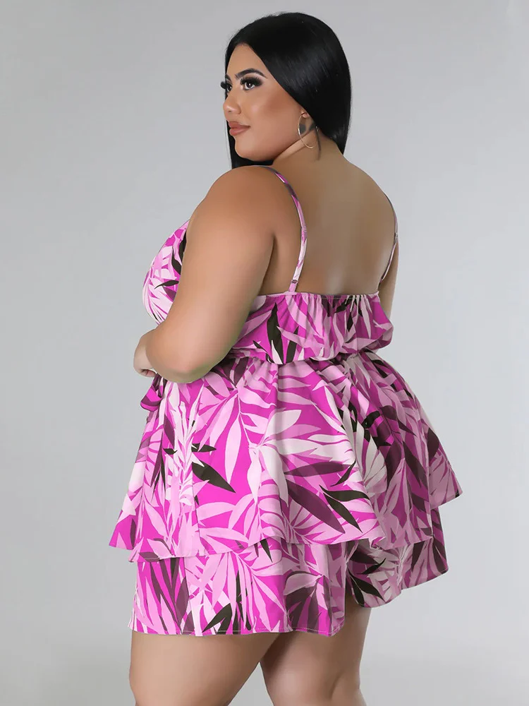 Wmstar-macacão de espartilho estampado feminino, macacão sexy shorts, macacão de verão, macacão plus size, atacado, dropshipping com bandagem, 2023