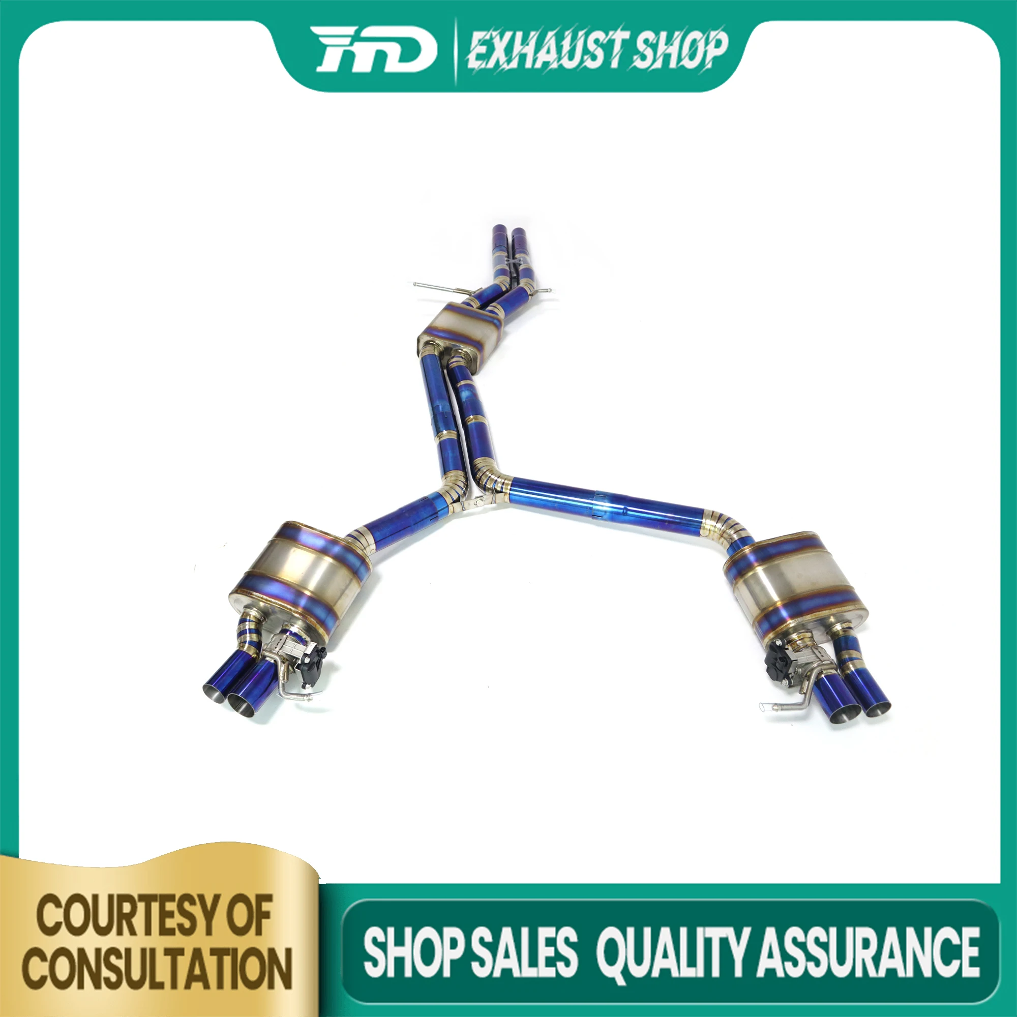 

Customizable Catback For Audi RS5 RS4 B8 4.2l Ti/SS304 Electronic Valve Muffler Exhaust System Non-destructive Installatio