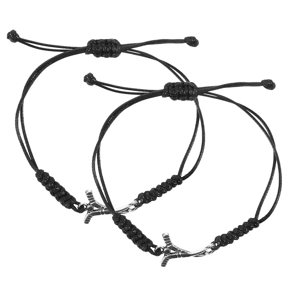 

2Pcs Adjustable Hockey Bracelets for Boys Girls Sporty Handmade Wristbands Comfortable Fit Perfect Hockey Birthday Party