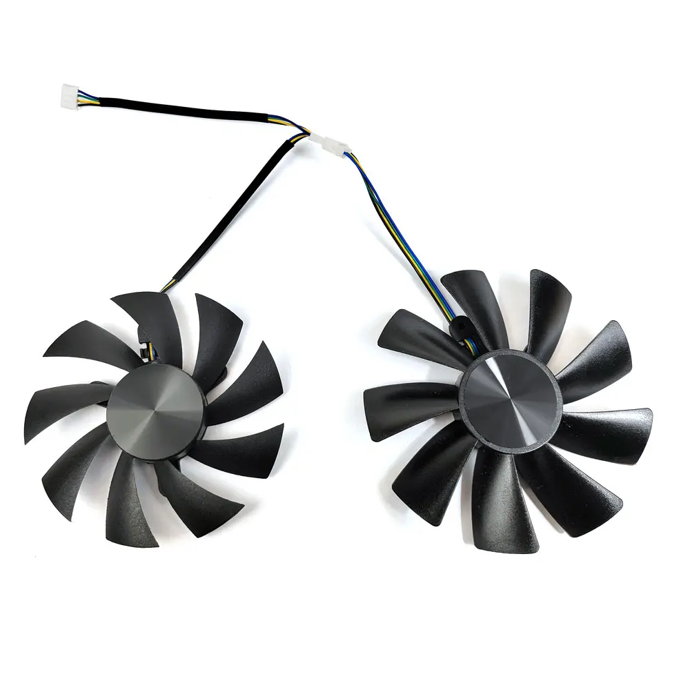 DIY 2PCS 87MM 4PIN GA92A2H HASEE XIAOYINGBA 2060 GPU Fan, For HASEE XIAOYINGBA RTX 2060 SUPER -8GD6 Graphics card cooling fan