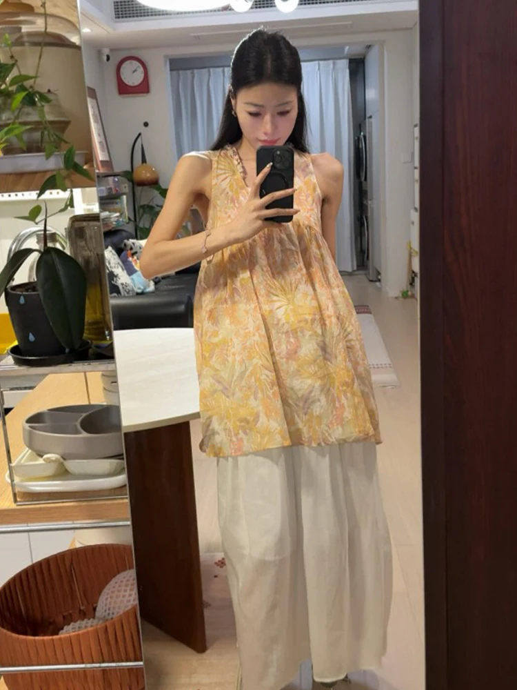 High Waist Linen Casual Commute Summer New Style Loose Feel Light Beige Half Skirt Women's Long Dress Versatile Elegant
