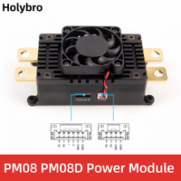 Holybro PM08 PM08D Power Module 2-14S LIPO 200A Build-in Aluminum Case Fan for Pixhawk 6C Flight Controller High Power Vehicles