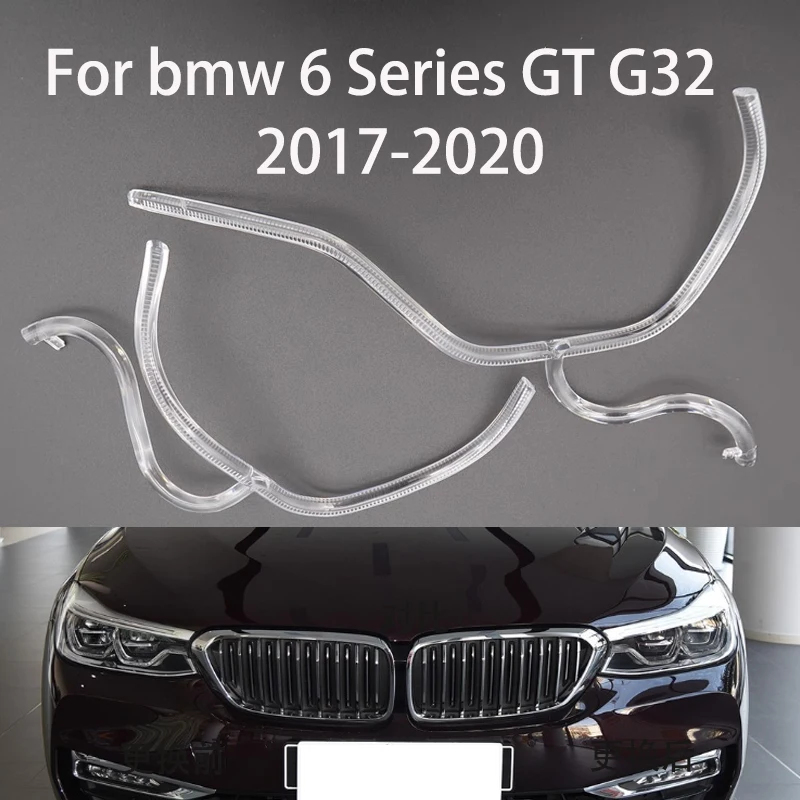 Lampu depan mobil tabung lampu siang hari panduan DRL lampu tabung lampu depan harian untuk BMW G32 630i 640i 650i 6 Series GT 2017-2020