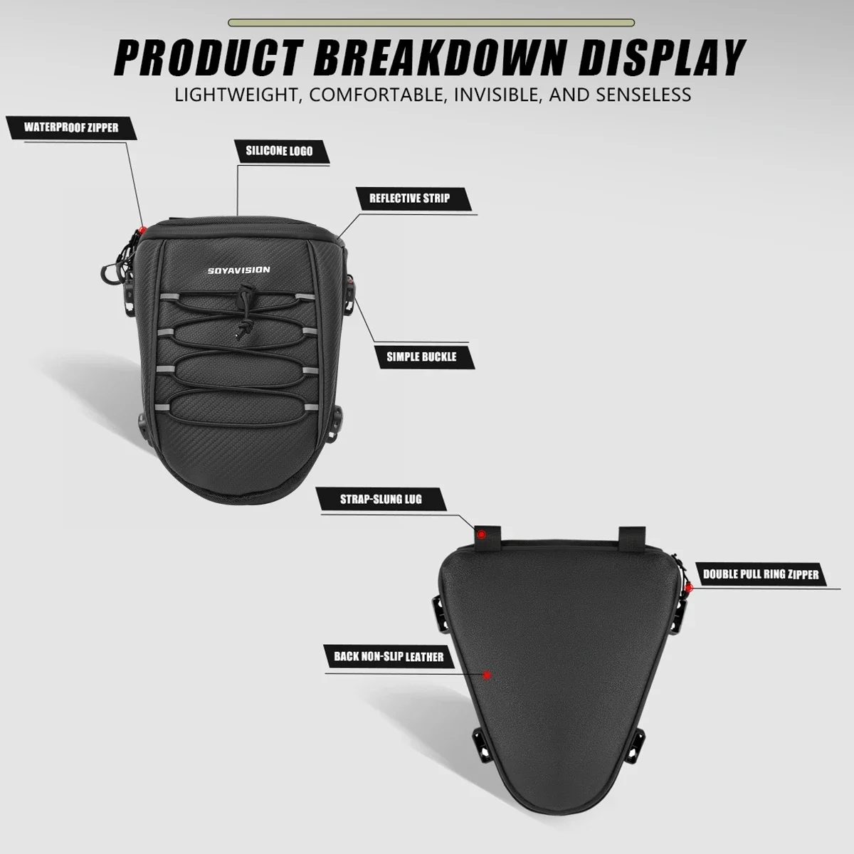For Triumph Tiger 900 Trident 660 Aprilia Tuareg 660 Motorcycle Rear Seat Bag Waterproof Luggage Bag For Yamaha Honda