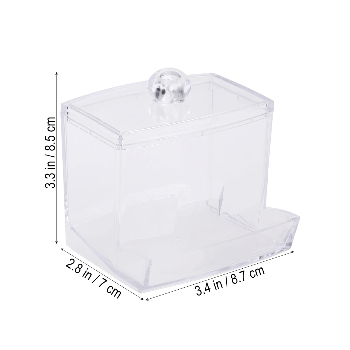 

Cotton Storage Box Clear Canisters Containers Swab Dispenser Ball Holder Transparent Organizer Premium Material