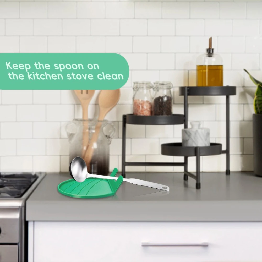 2pcs Plastic Spoon Stand Household Daily Kitchen Accessories Spoon Storage Support Frame Cooking Kitchen Tools Accessories