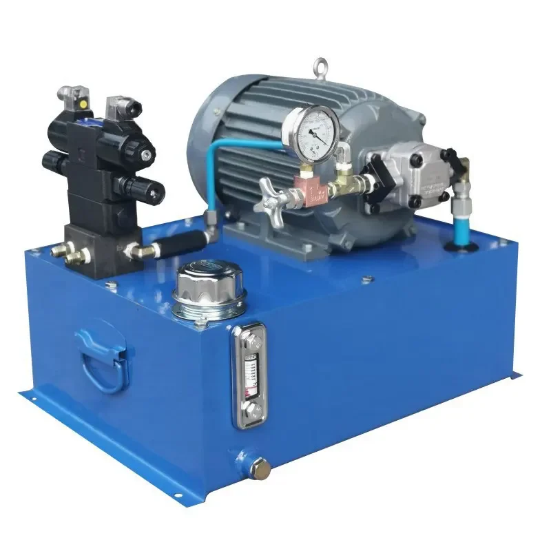 YUNYI 110-450v Double Acting Solenoid Valve Electric Driven hydraulic Pump Power Unit Station