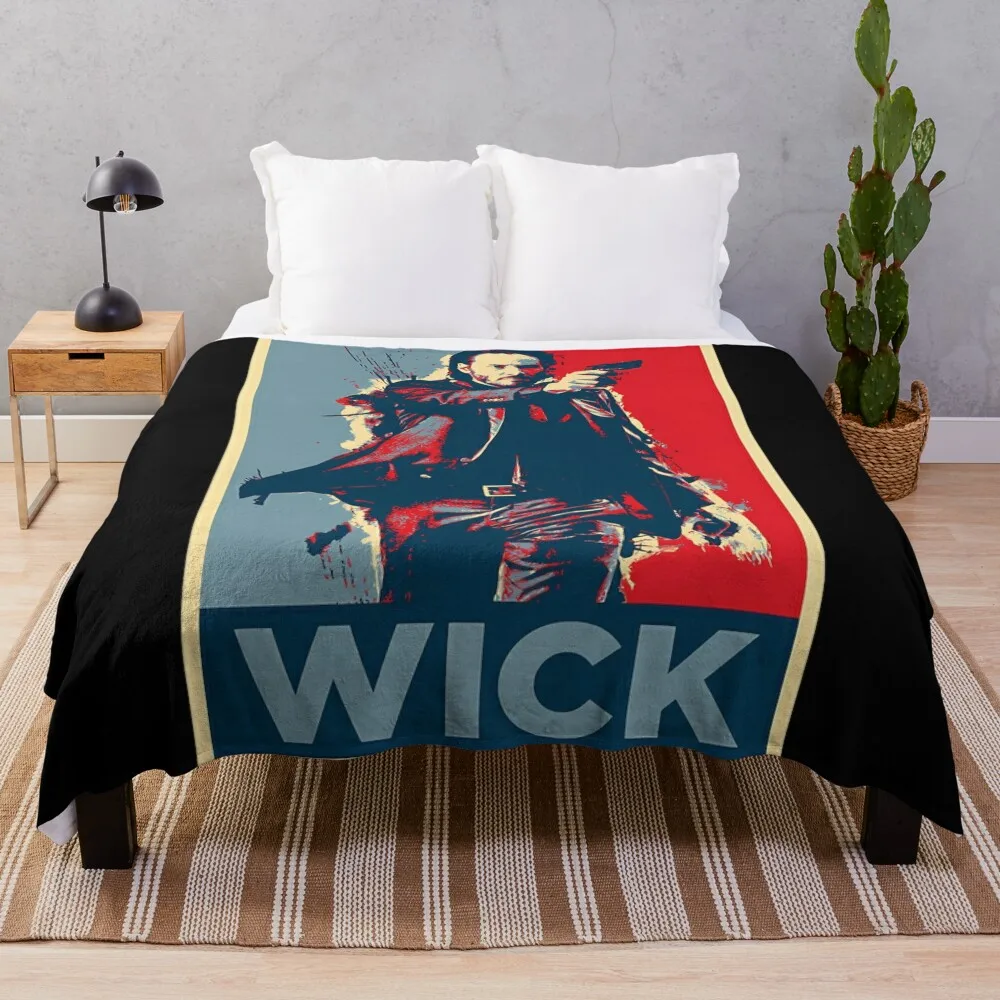 John Wick Art Throw Blanket blankets and throws Luxury St Luxury Designer sofa bed Blankets