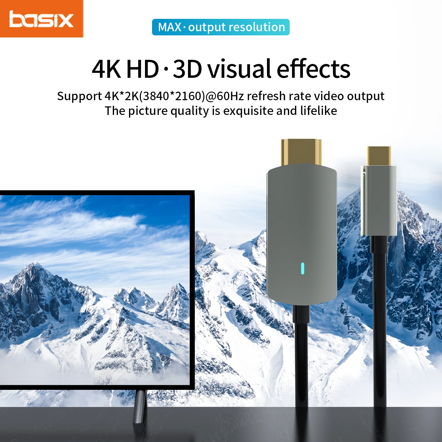 

usb c to HDMI-compatible 1.8M Cable Type C to HD-MI Converter 4K60HZ USB 3.1 HDTV Cable Adapter for MacBook Samsung Xiaomi