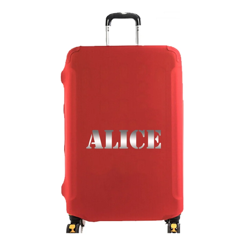 شخصية مخصصة اسم غطاء صندوق عربة إكسسوارات السفر 18-32 بوصة أغطية الغبار سميكة مرونة غطاء الأمتعة حامي #5