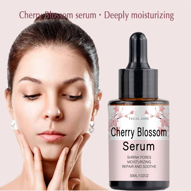 

Sakura serum fine pores repair Brighten skin tone Moisturizing and hydrating Skin care