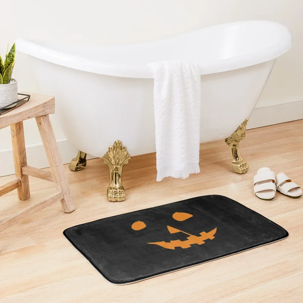 

Halloween 1978 Pumpkin Shirt Jack o Lantern Bath Mat Bathtub Anti Slip Carpet For Shower Mat