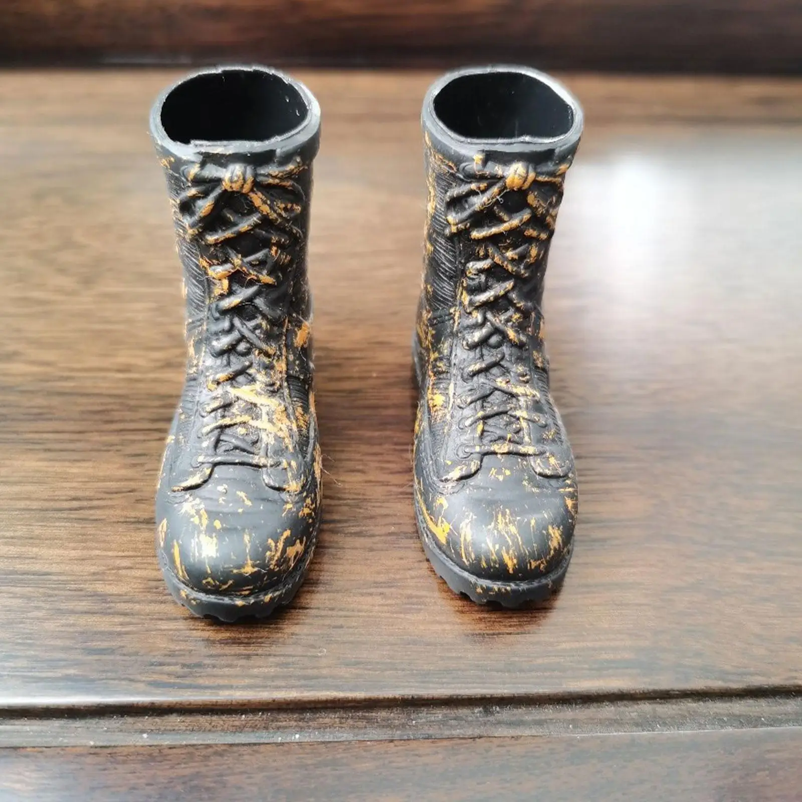 1/6 Scale Male Boots Collectible Figures Dress up Simulation Lace up Fashion