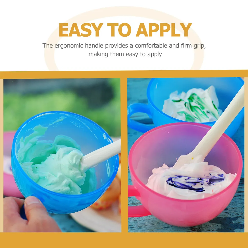 2Pcs Silicone Spatula Bendable Sweetened Bean Paste Scraper Ergonomic Handle Easy Clean Baking Tool Cream Spreader Kitchen