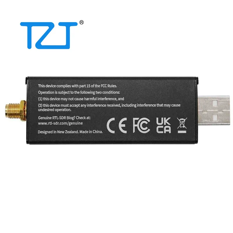 TZT Original Blog V4 Dongle на базе чипа тюнера R828D (основной блок с алюминиевым корпусом) для RTL-SDR