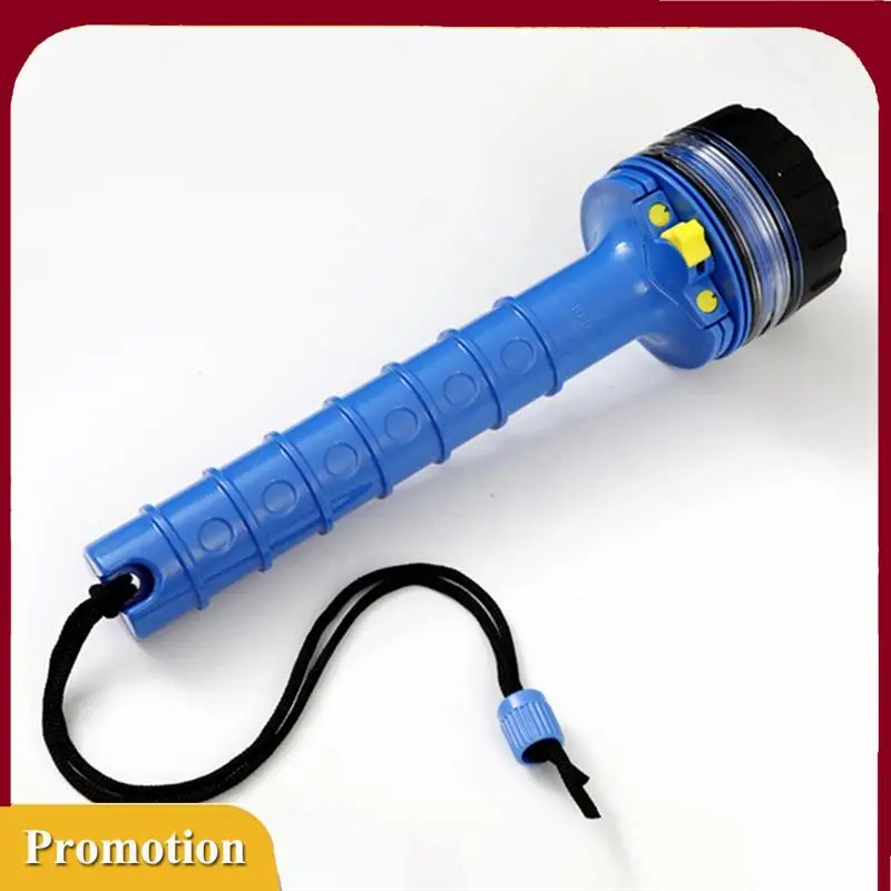 

Underwater Waterproof LED Diving Light Long Shot Salvage Light Professional Powerful Flashlight, Blue